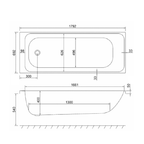Carron Profile Single Ended 5mm Acrylic Bath – Choice of 6 Sizes