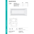 Carron Quantum Single Ended Carronite Bath 1600 x 800mm