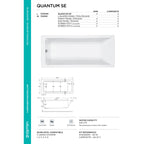 Carron Quantum Single Ended Carronite Bath 1700 x 750mm