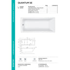 Carron Quantum Single Ended Carronite Bath 1700 x 700mm