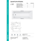 Carron Quantum Single Ended Integra 5mm Bath 1500 x 700mm