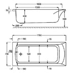Carron Sigma Single Ended 5mm Bath 1800 x 800mm
