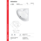 Carron Monarch 5mm Corner Bath 1300 x 1300mm