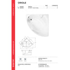Carron Oriole 5mm Corner Bath 1200 x 1200mm