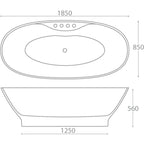Oregon Freestanding Bath - 1850 x 850mm