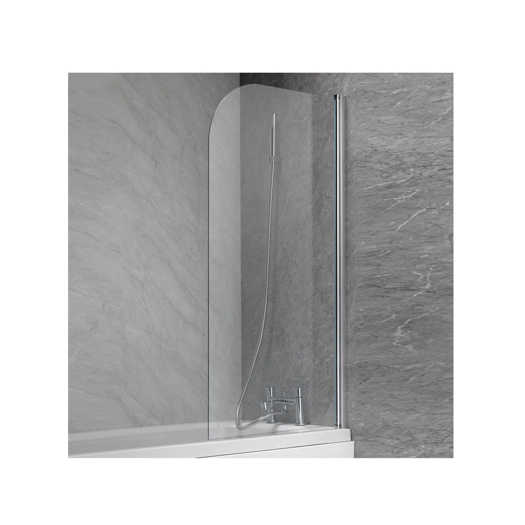 Classic 6mm Plain Curved Bath Screen