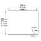 QX 80mm Cast Quadrant Tray - 900mm