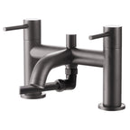 Ascent Tuscany Gunmetal Bath Shower Mixer Tap with Shower Kit – Deck Mounted