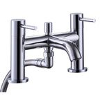 Ascent Tuscany Chrome Bath Shower Mixer Tap with Shower Kit – Deck Mounted
