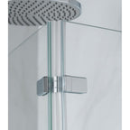 Genesis Deluxe 2-Fold Bath Screen - Chrome Frame
