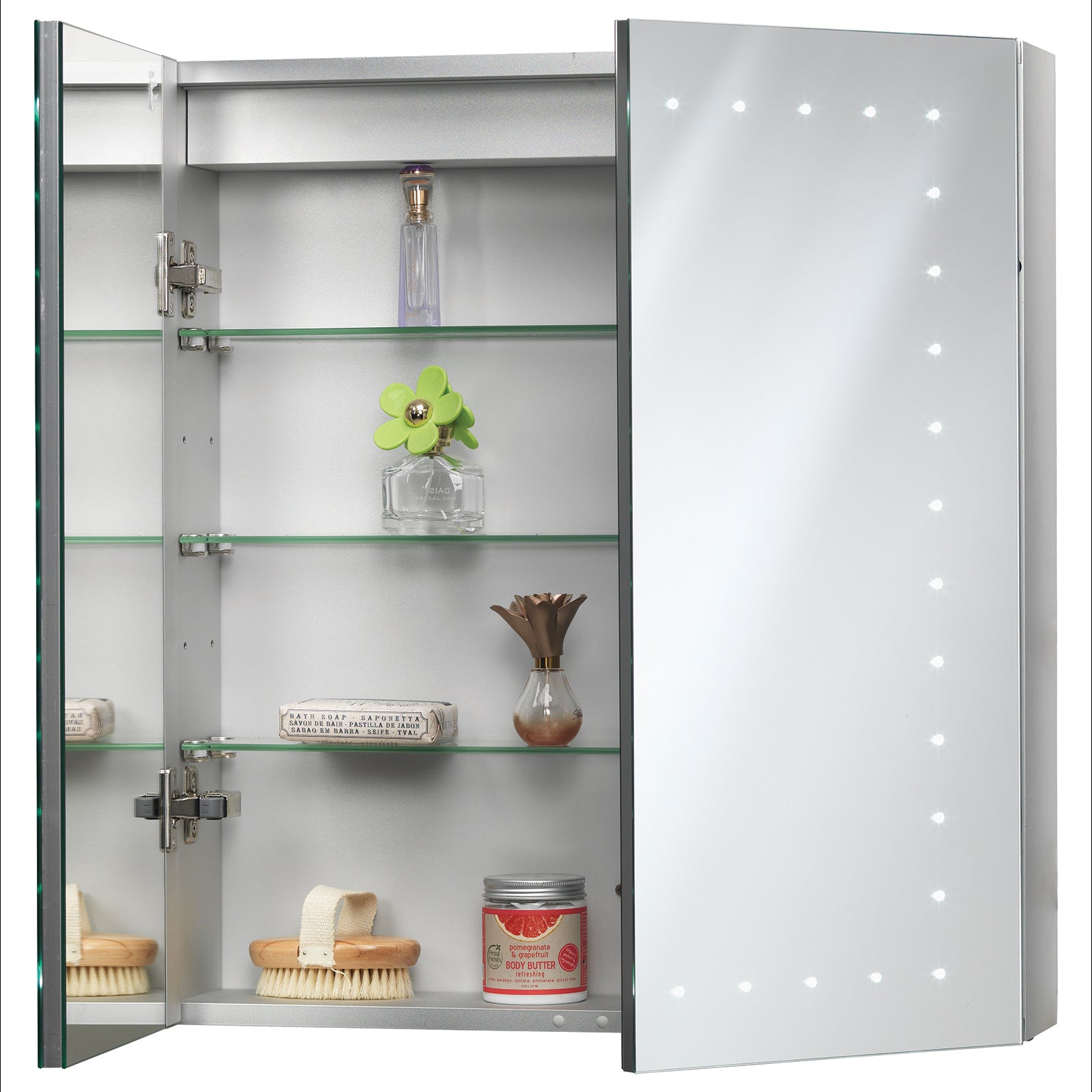 Porto Floorstanding Battery Operated Mirror