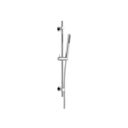 Ohio Minimalist Shower Rail Kit with Handset & Hose – Chrome