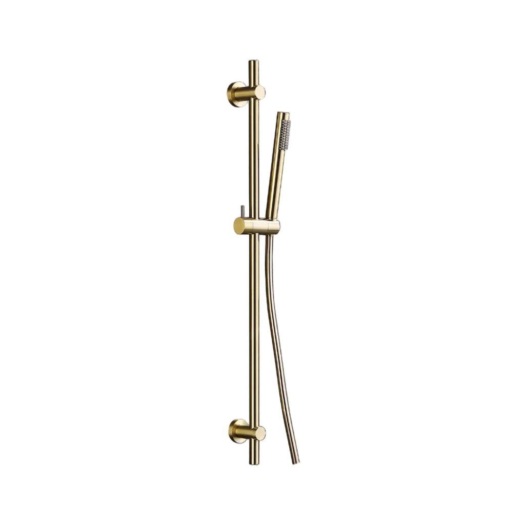 Tuscany Riser Rail Kit with Handset & Hose – Brushed Brass