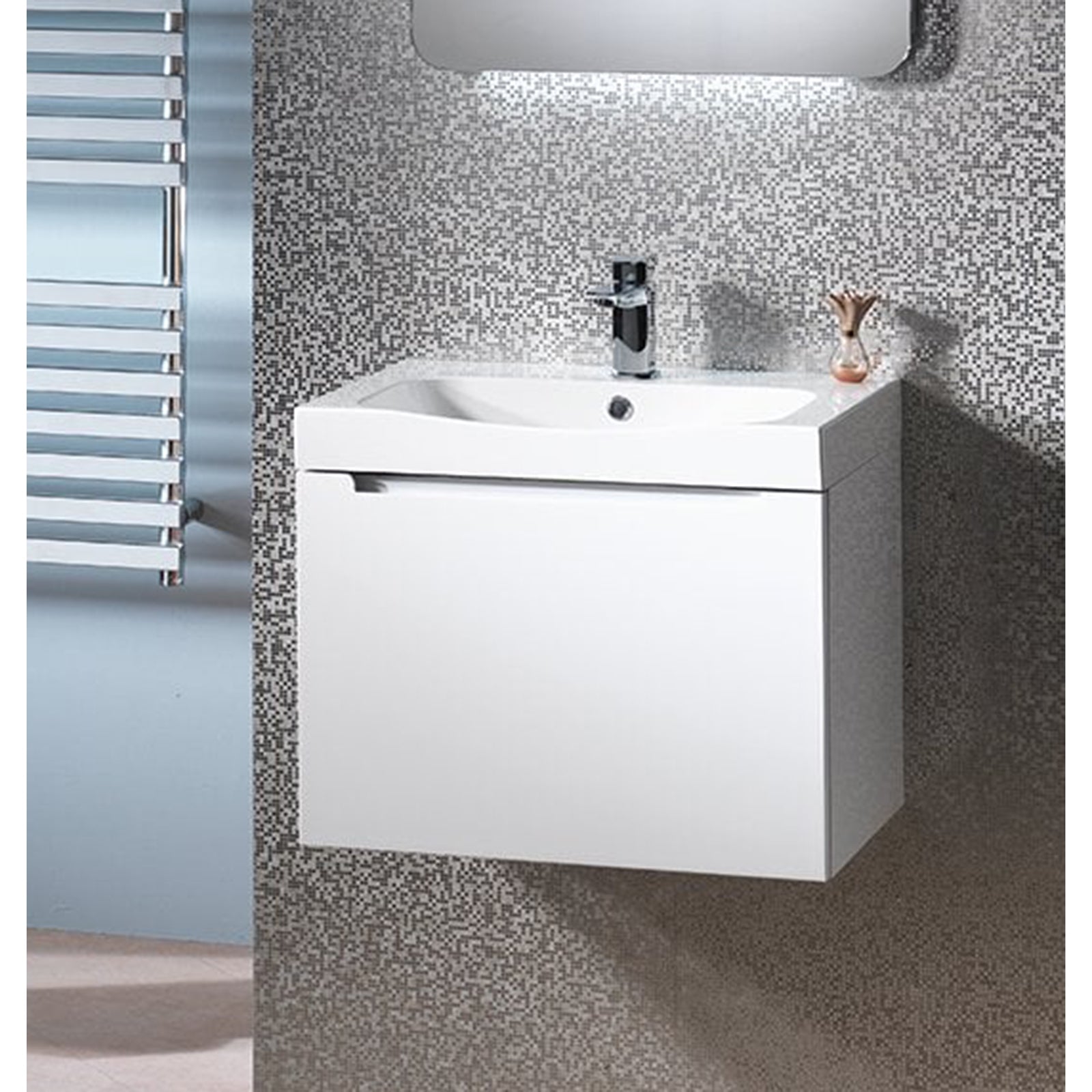 Radius 60 Wall Hung Base & Domino Basin