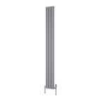 Albano Silver & White & Anthracite Vertical Aluminium Radiator