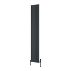 Albano Silver & White & Anthracite Vertical Aluminium Radiator