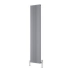 Albano Silver & White & Anthracite Vertical Aluminium Radiator