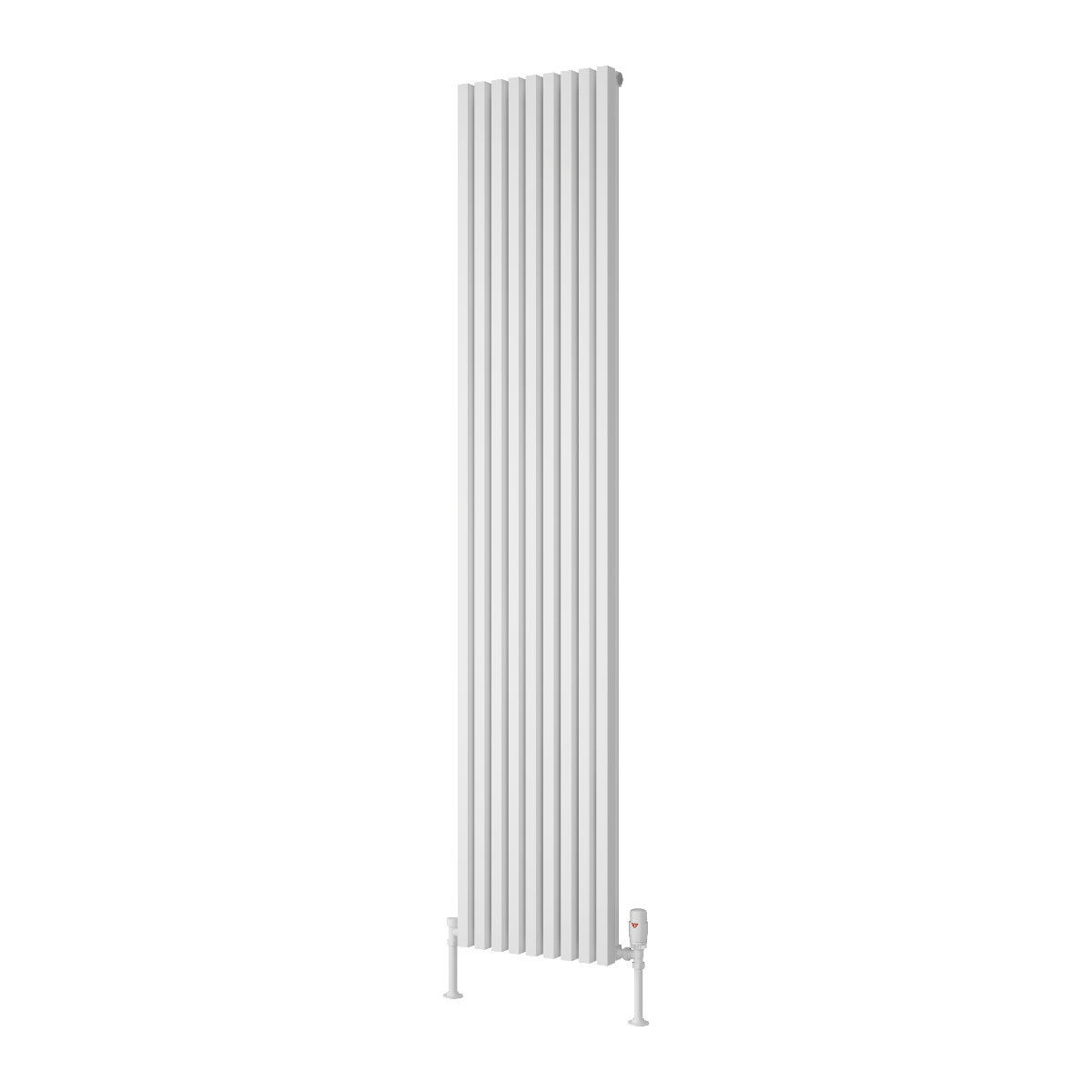 Albano Silver & White & Anthracite Vertical Aluminium Radiator