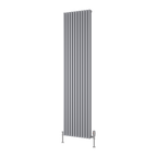 Albano Silver & White & Anthracite Vertical Aluminium Radiator
