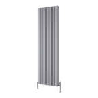 Albano Silver & White & Anthracite Vertical Aluminium Radiator