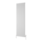 Albano Silver & White & Anthracite Vertical Aluminium Radiator