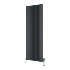 Albano Silver & White & Anthracite Vertical Aluminium Radiator