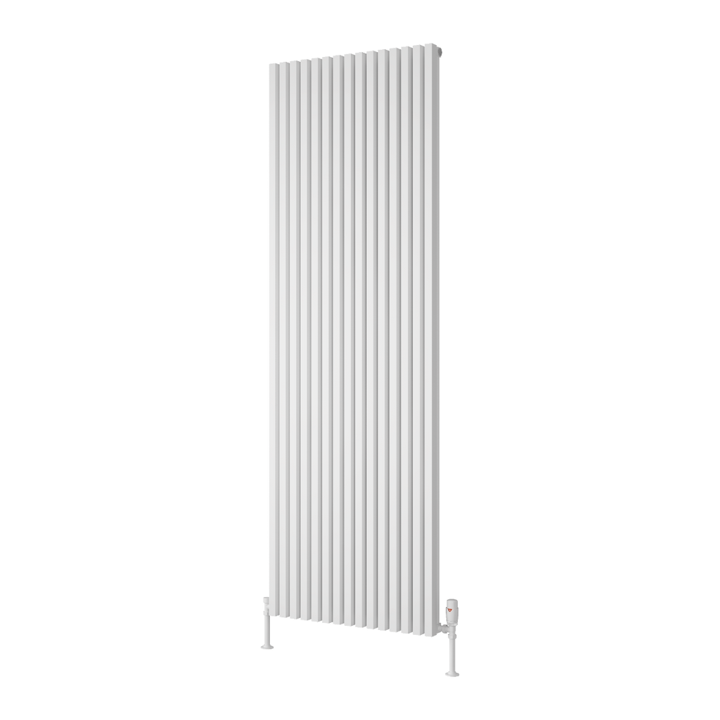 Albano Silver & White & Anthracite Vertical Aluminium Radiator