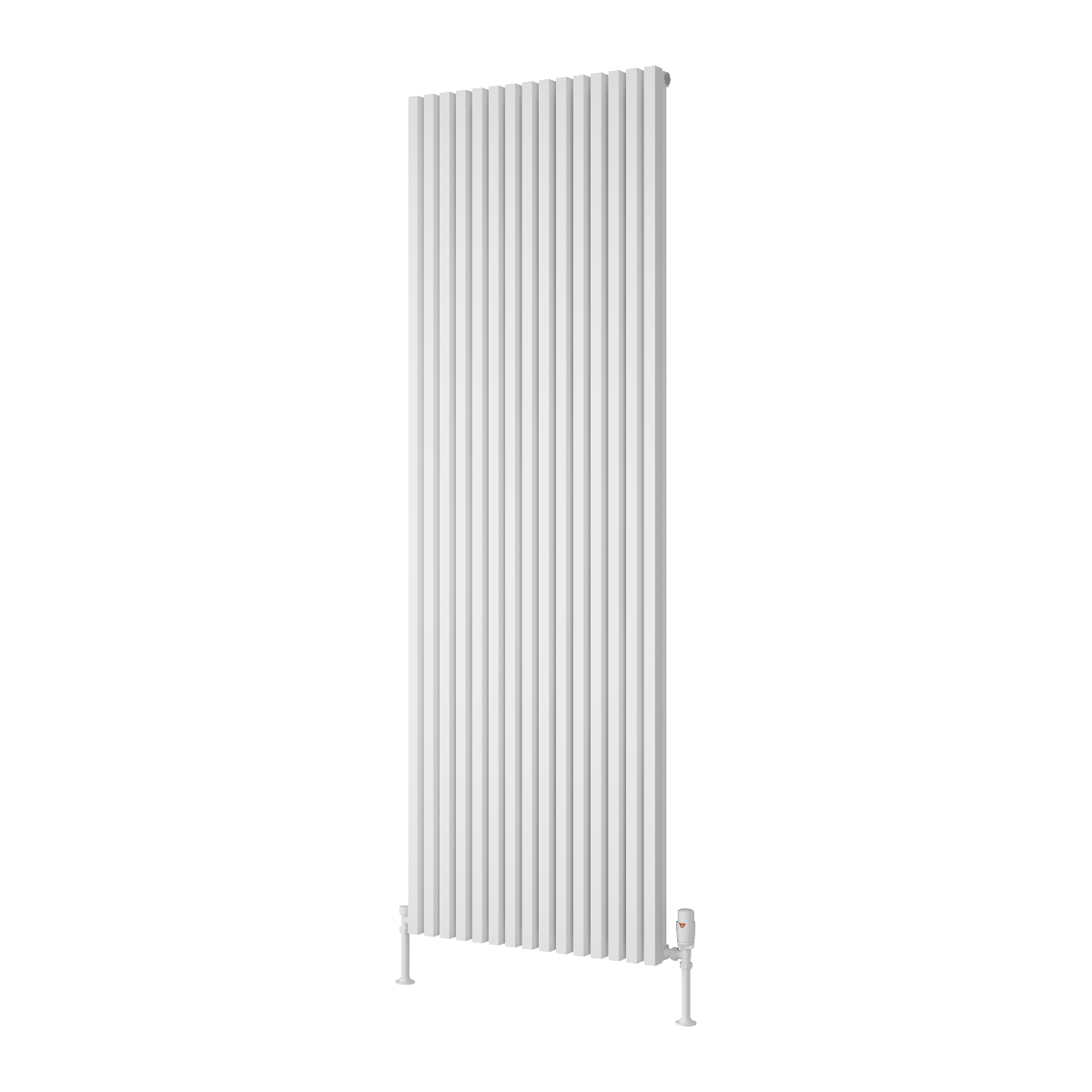 Albano Silver & White & Anthracite Vertical Aluminium Radiator