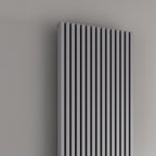 Albano Silver & White & Anthracite Vertical Aluminium Radiator