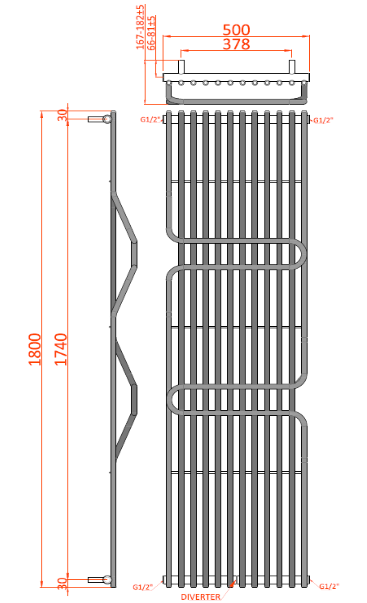 Aletta Mild Steel Towel Rail