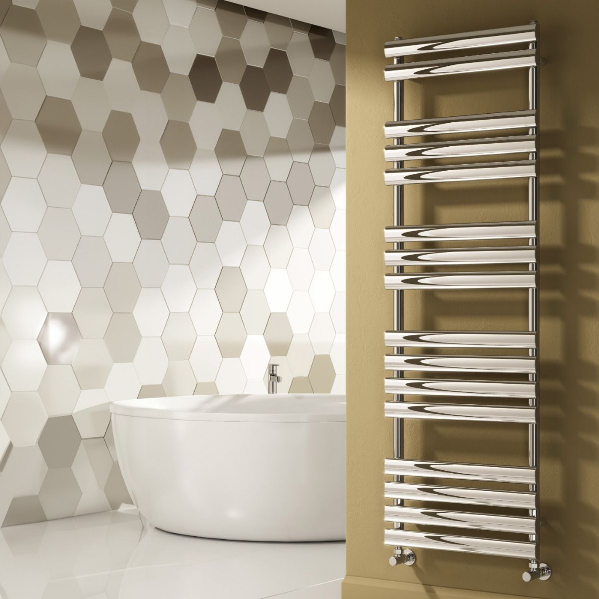 Arbori Mild Steel Towel Rail - Chrome