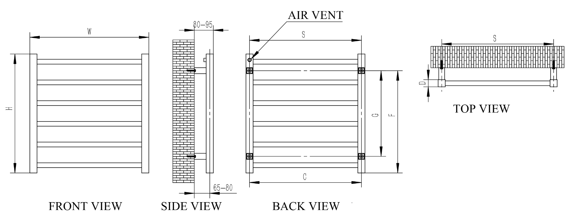 Arden Stainless Steel Radiator
