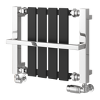 Ashen Mild Steel Towel Rail