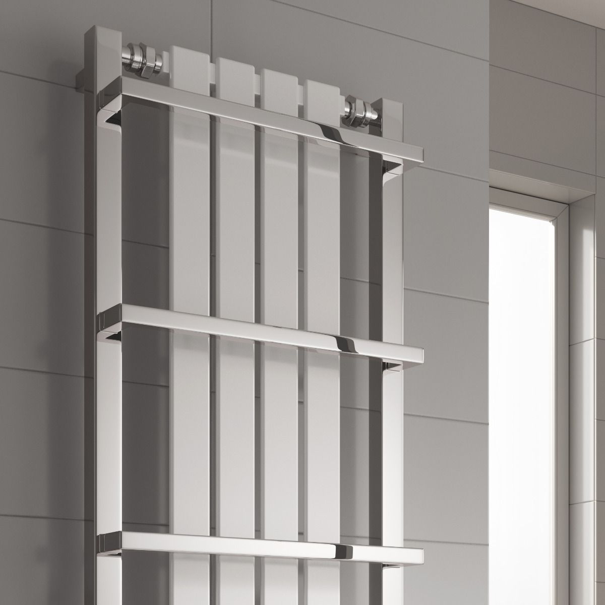 Ashen Mild Steel Towel Rail