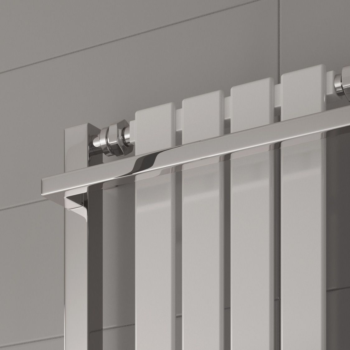 Ashen Mild Steel Towel Rail