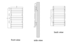 Avola Mild Steel Towel Rail