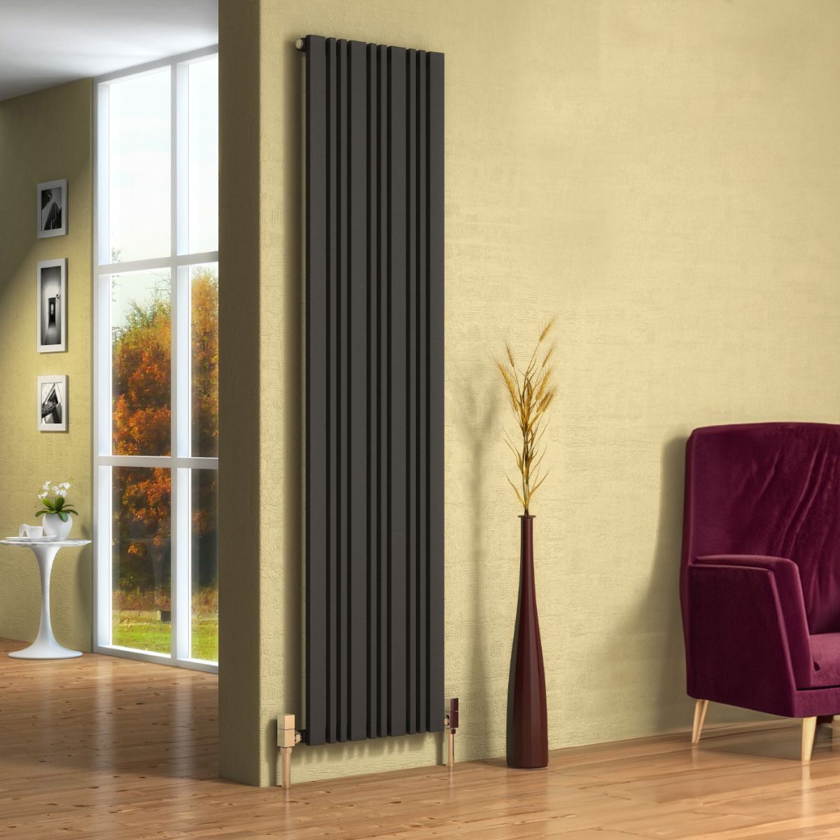 Bonera Vertical Mild Steel Towel Rail