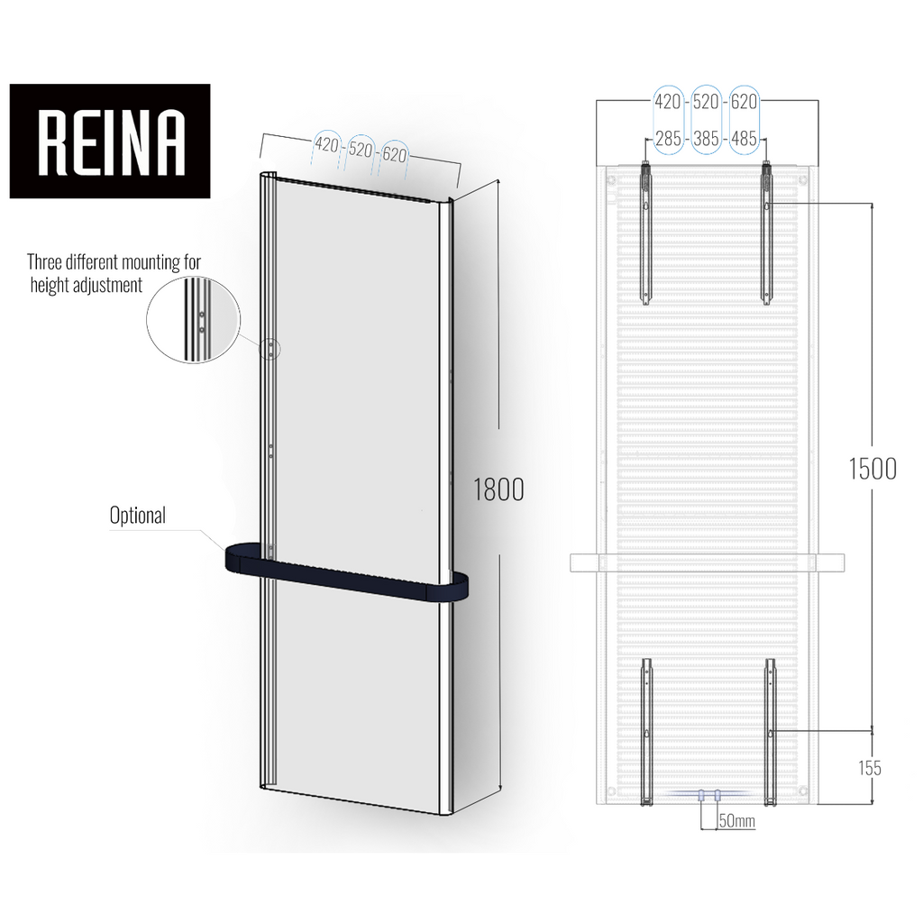 Borda Mild Steel Towel Rail