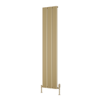 Caldero Brass Effect Vertical Aluminium Radiator