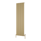 Caldero Brass Effect Vertical Aluminium Radiator