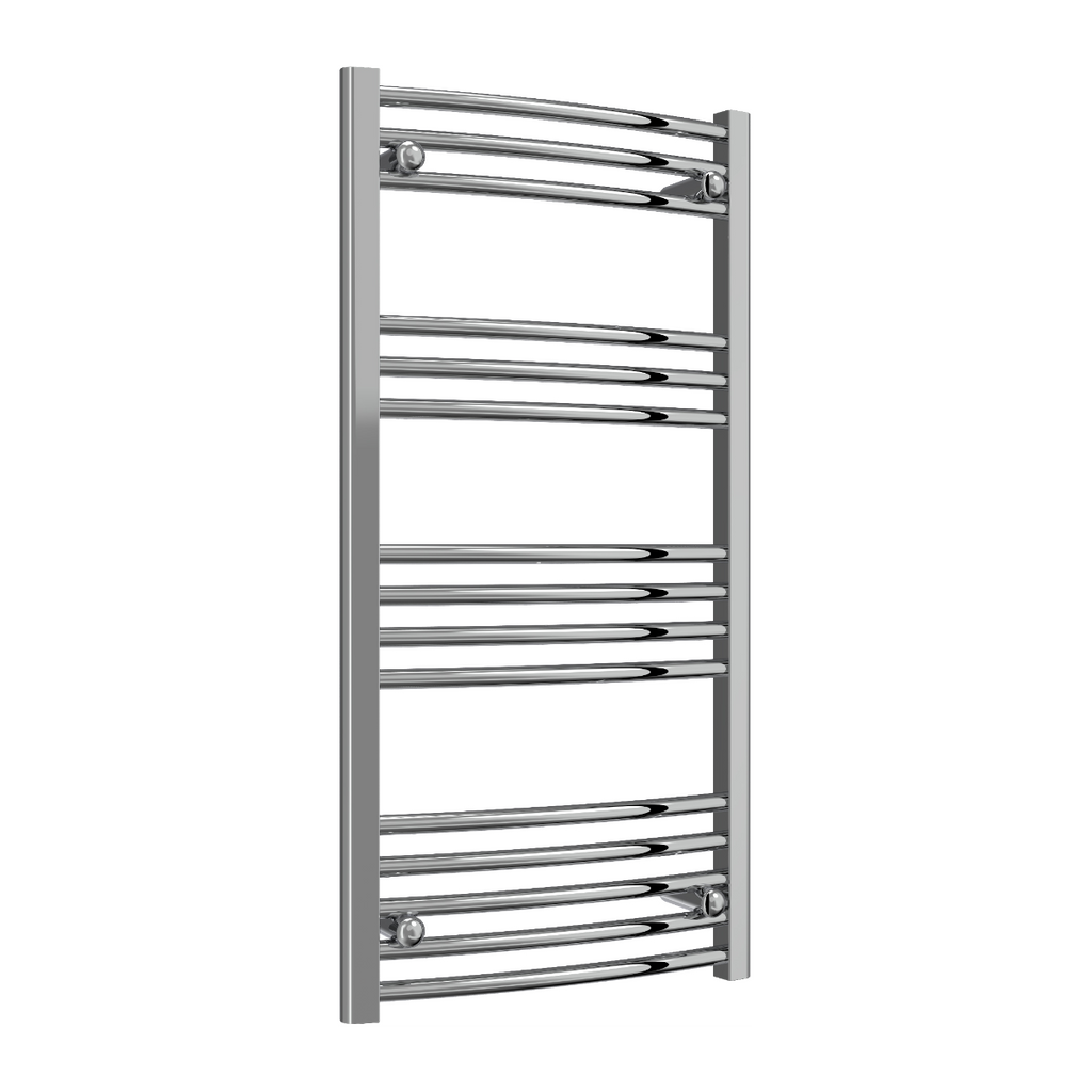 Capo Chrome Curved Mild Steel Towel Rail