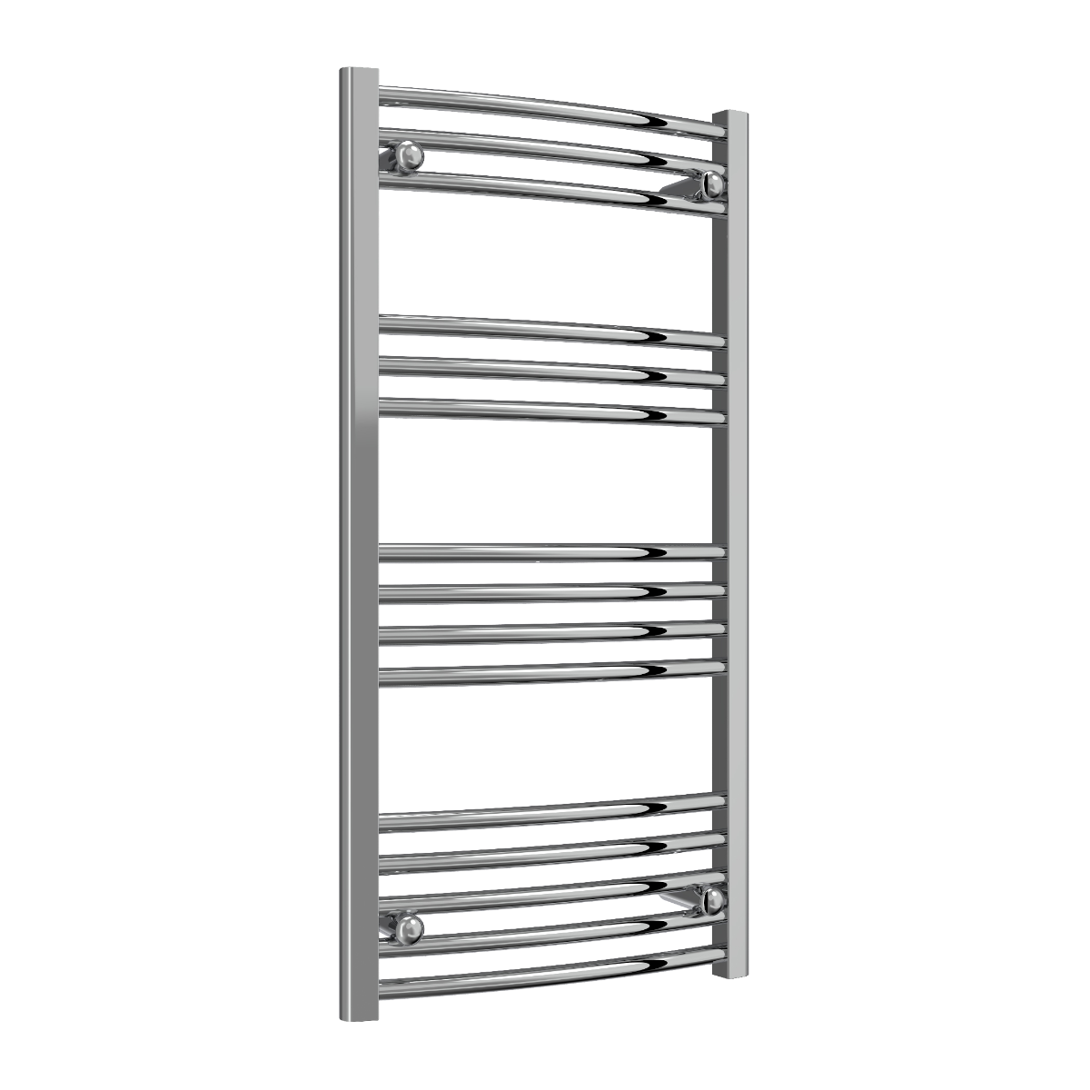Capo Chrome Curved Mild Steel Towel Rail
