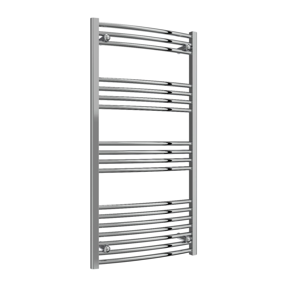 Capo Chrome Curved Mild Steel Towel Rail