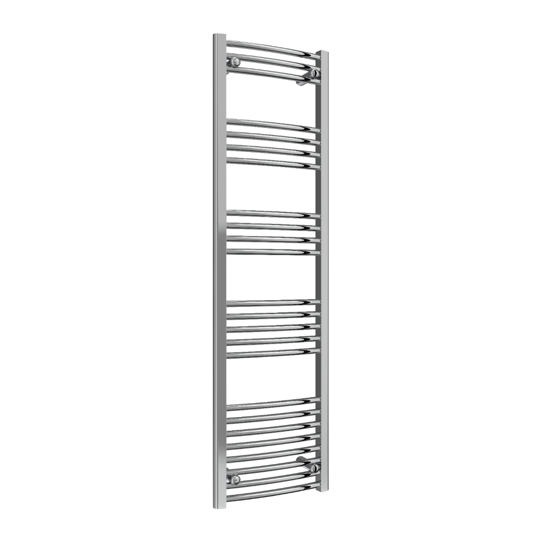 Capo Chrome Curved Mild Steel Towel Rail