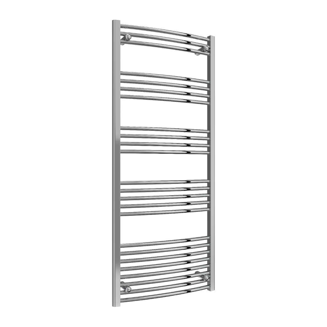Capo Chrome Curved Mild Steel Towel Rail