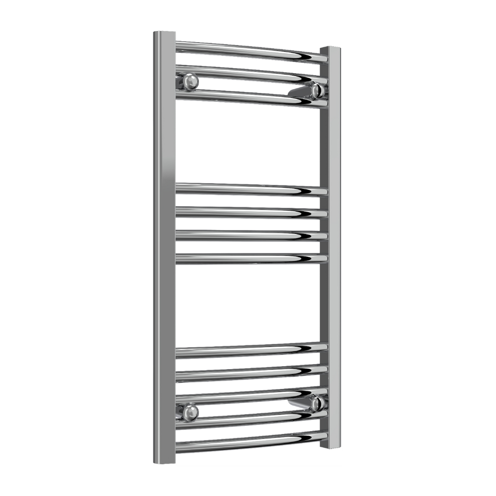 Capo Chrome Curved Mild Steel Towel Rail