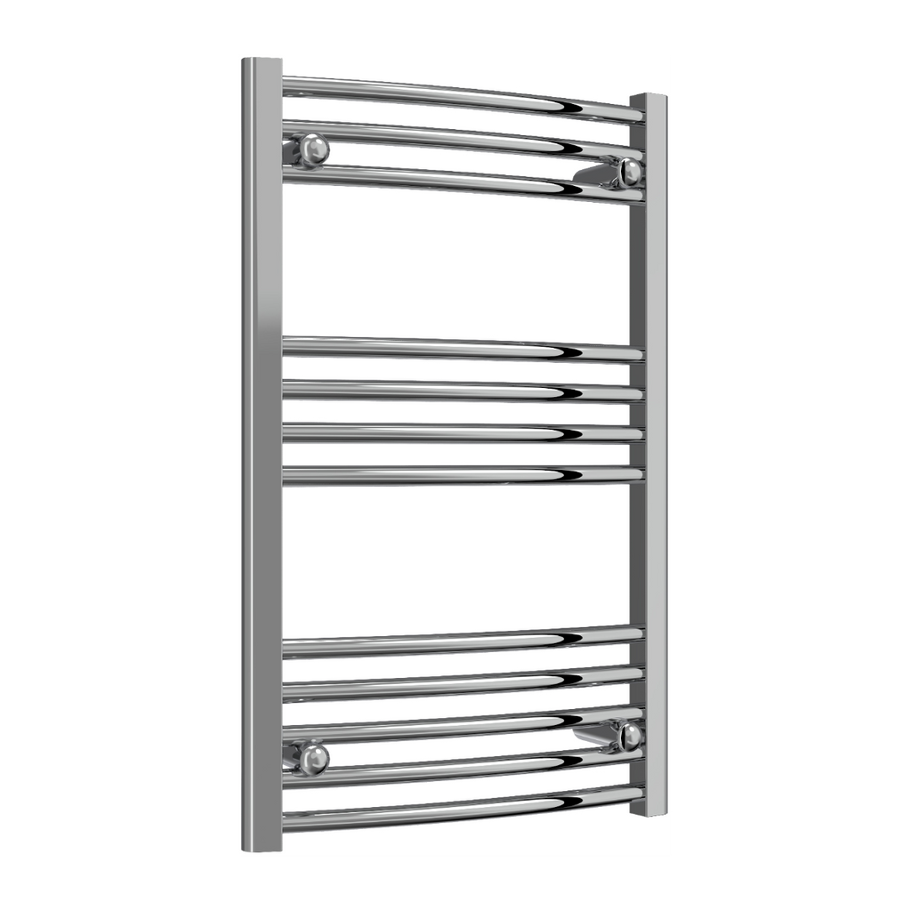 Capo Chrome Curved Mild Steel Towel Rail