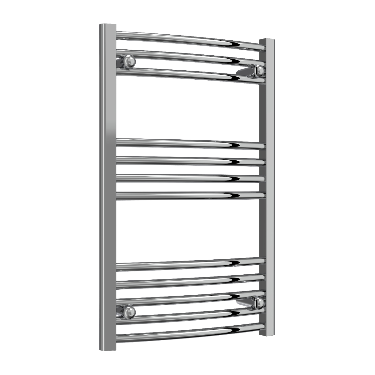 Capo Chrome Curved Mild Steel Towel Rail