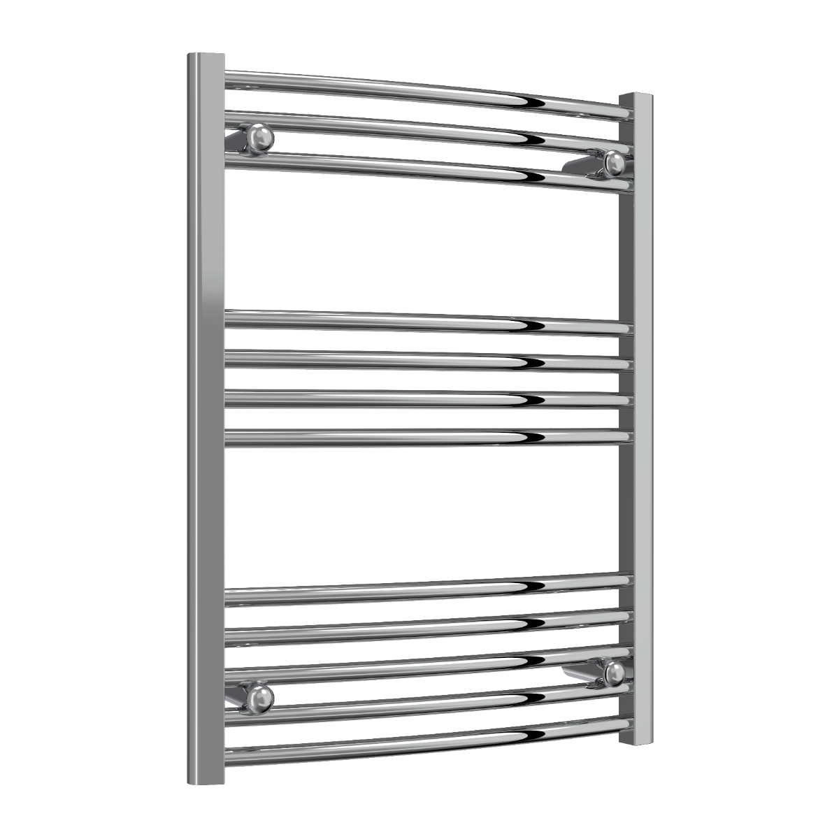 Capo Chrome Curved Mild Steel Towel Rail