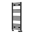Capo Black Flat Mild Steel Towel Rail